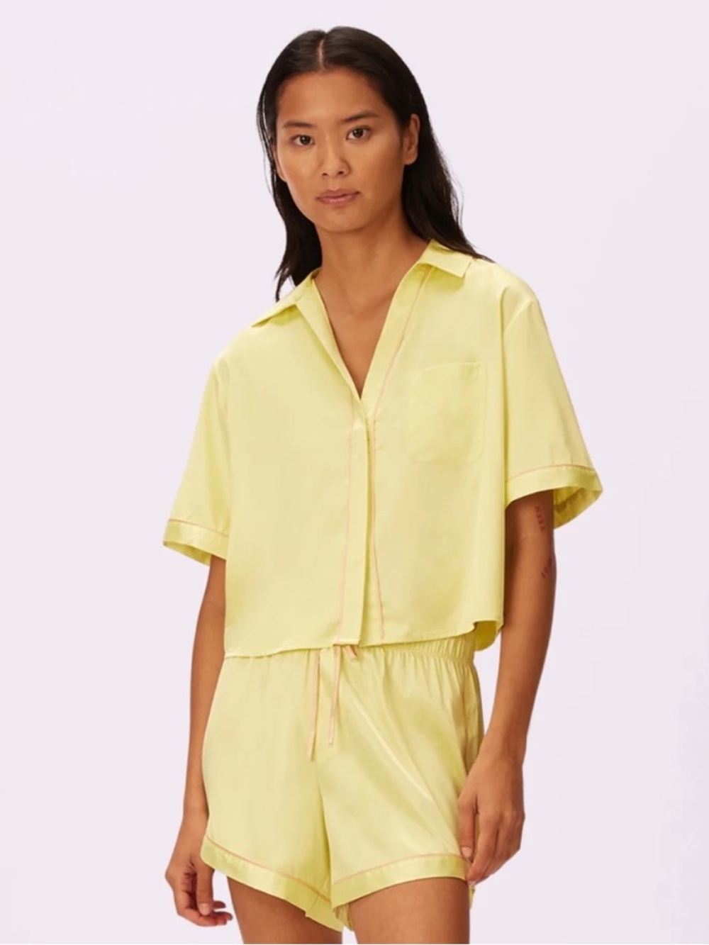 Parade Luxe Pajama Set Top and Shorts Sz M